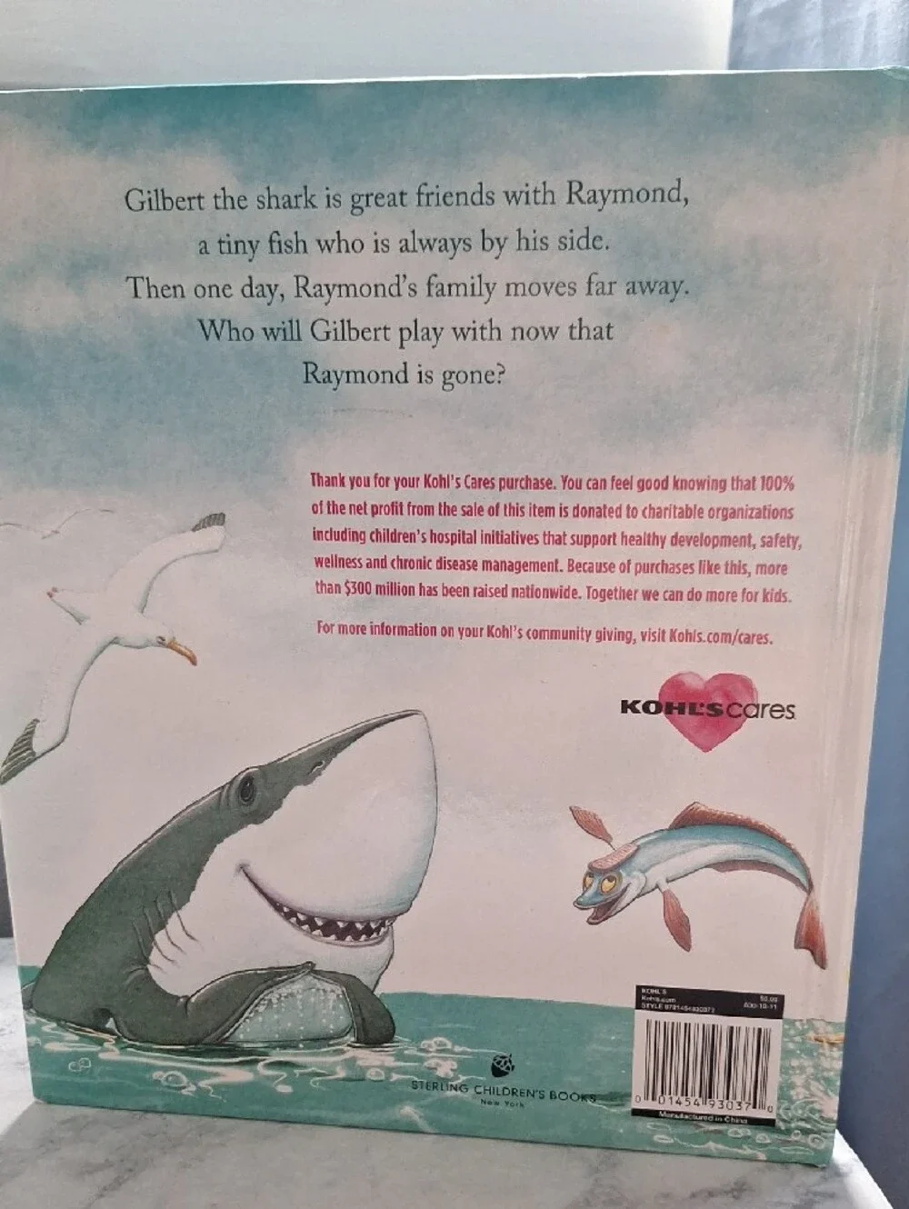 Gilbert The Great Plush Shark Toy And Storybook,Gray and Cream Soft Stuffed Fish